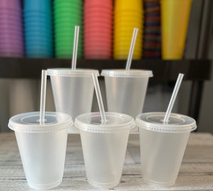 16 oz reusable clear reusable cups